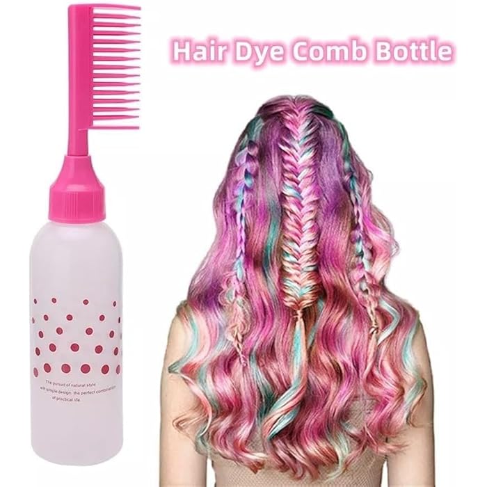 Oil and Dye Applicator Comb with Inner Tank - Practical Device for Comfortable and Even Application from Root to Tip Generic - Image 2